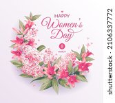 square 8 march women's day... | Shutterstock .eps vector #2106337772