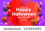halloween template set of... | Shutterstock .eps vector #1519641092