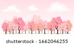 pink tree symbol style and... | Shutterstock .eps vector #1662046255