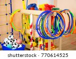 Colored children's sports equipment