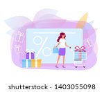 sale discount black friday web... | Shutterstock .eps vector #1403055098