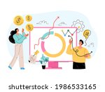 stock trading income growth roi ... | Shutterstock .eps vector #1986533165