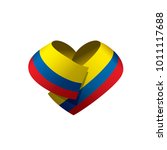 colombia flag  vector... | Shutterstock .eps vector #1011117688