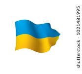 ukraine flag  vector... | Shutterstock .eps vector #1021481995