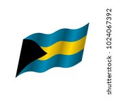 bahamas flag  vector... | Shutterstock .eps vector #1024067392