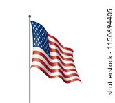 usa flag isolated | Shutterstock .eps vector #1150694405