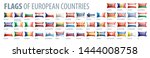 set of flags of europe. vector... | Shutterstock .eps vector #1444008758