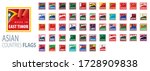 national flags of asian... | Shutterstock .eps vector #1728909838