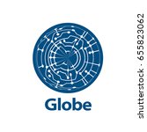 vector logo globe | Shutterstock .eps vector #655823062