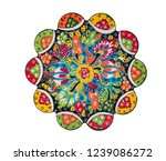antique ottoman turkish ceramic ... | Shutterstock . vector #1239086272