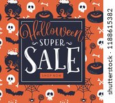 halloween sale banner. vector... | Shutterstock .eps vector #1188615382