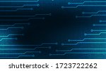 cyber digital microchip on... | Shutterstock .eps vector #1723722262