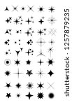 collection of sparkle vector... | Shutterstock .eps vector #1257879235