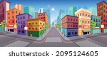 panorama city building houses... | Shutterstock .eps vector #2095124605