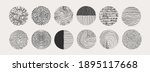big set of round abstract black ... | Shutterstock .eps vector #1895117668