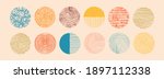 set of round abstract colorful... | Shutterstock .eps vector #1897112338
