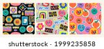 various patches  pins  stamps ... | Shutterstock .eps vector #1999235858