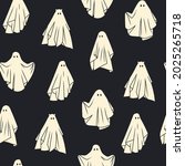 cloth ghosts. flying phantoms.... | Shutterstock .eps vector #2025265718