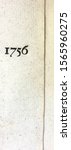 Small photo of The year 1756 taken from a publication printed that year