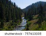 Mountain stream in the Bridger-Teton National Forest, Wyoming USA