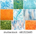 collection abstract swirl... | Shutterstock . vector #681522685