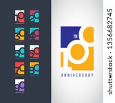 100 year anniversary set 10 20... | Shutterstock .eps vector #1356682745