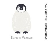 Cute Cartoon Emperor Penguin...