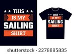 sailing t shirt design template ...