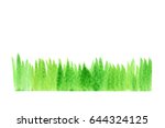 green abstract hand painted... | Shutterstock . vector #644324125
