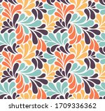 vector seamless pattern with... | Shutterstock .eps vector #1709336362