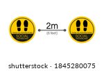 social distance signage icon.... | Shutterstock .eps vector #1845280075