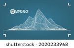 abstract wireframe background.... | Shutterstock .eps vector #2020233968