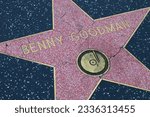 Small photo of Hollywood, California – May 29, 2023: Star of BENNY GOODMAN on Hollywood Walk of Fame, Hollywood Boulevard