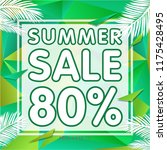 summer sale banner discount | Shutterstock .eps vector #1175428495