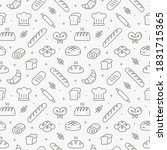 baking bread seamless pattern... | Shutterstock .eps vector #1831715365