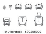 set of transport icons from... | Shutterstock .eps vector #670205002