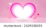 3d render valentine's day stage ... | Shutterstock . vector #2109238355