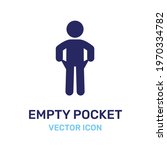 poor person showing his empty... | Shutterstock .eps vector #1970334782