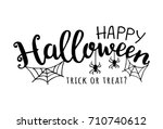 happy halloween. vector... | Shutterstock .eps vector #710740612