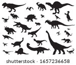 dinosaurs and jurassic dino... | Shutterstock .eps vector #1657236658