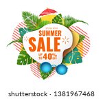summer abstract sale banner up... | Shutterstock .eps vector #1381967468