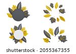 composition of autumn leaves... | Shutterstock . vector #2055367355