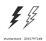lightning bolt icons vector set.... | Shutterstock .eps vector #2031797168