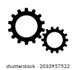 gear setting icon vector. cog... | Shutterstock .eps vector #2033957522