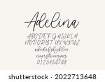 vintage decorative font with... | Shutterstock .eps vector #2022713648
