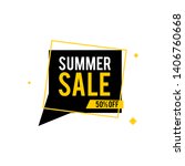 summer sale vector background   ... | Shutterstock .eps vector #1406760668