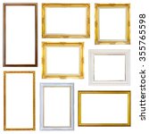 set photo frame isolated on... | Shutterstock . vector #355765598