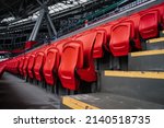 Rows Of Seats In A Football...