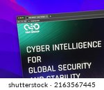 Small photo of Herzliya, Israel - June 3, 2022: Website of NSO Group Technologies, a Israeli technology firm known for its proprietary spyware Pegasus.