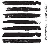 a set of grunge brushes. smears ... | Shutterstock .eps vector #1830573638